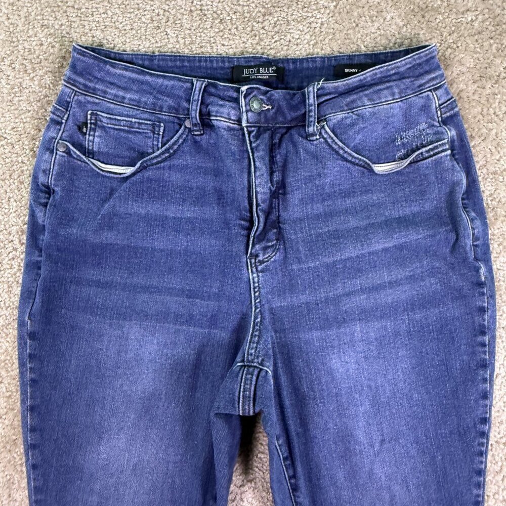 Judy Blue Los Angeles Skinny Fit Jeans Womens Size 18W Blue Denim 32x26 F131 - Picture 2 of 14
